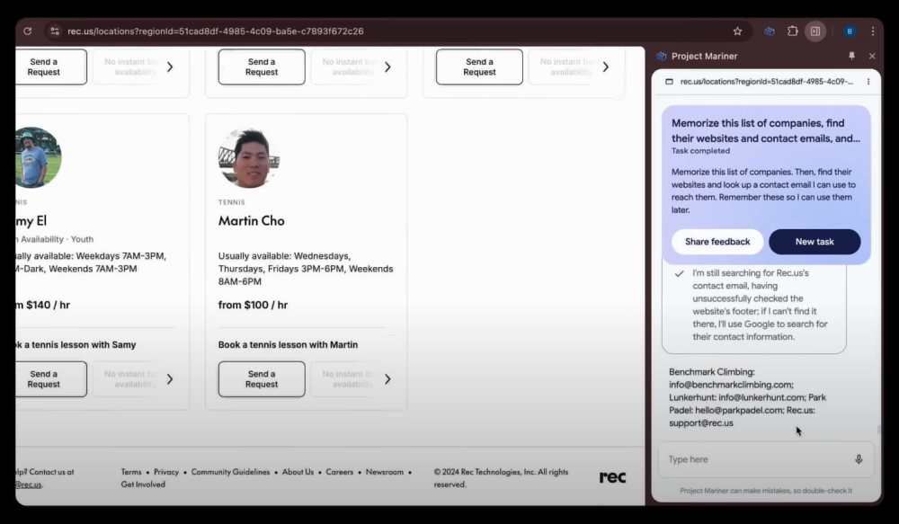 Hiring a tasker to build furniture